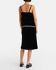 Prada Prada Lace-trimmed velvet midi skirt - 3