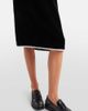 Prada Prada Lace-trimmed velvet midi skirt - 6
