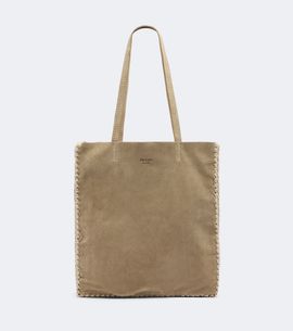 Prada Prada Large crochet suede shopper