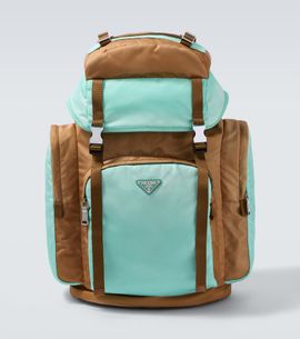 Prada Prada Large Re-Nylon and Saffiano leather backpack
