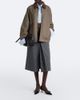 Prada Prada Layered pleated wool midi skirt - 2