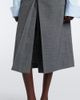Prada Prada Layered pleated wool midi skirt - 4