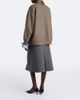 Prada Prada Layered pleated wool midi skirt - 6