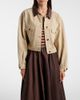 Prada Prada Leather-trimmed cropped denim jacket - 2