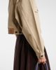 Prada Prada Leather-trimmed cropped denim jacket - 4