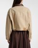 Prada Prada Leather-trimmed cropped denim jacket - 6