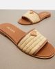 Prada Prada Leather-trimmed raffia sandals - 6