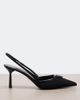 Prada Prada Leather-trimmed slingback pumps - 6