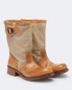 Prada Prada Leather and canvas biker boots - 1