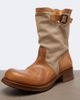 Prada Prada Leather and canvas biker boots - 6