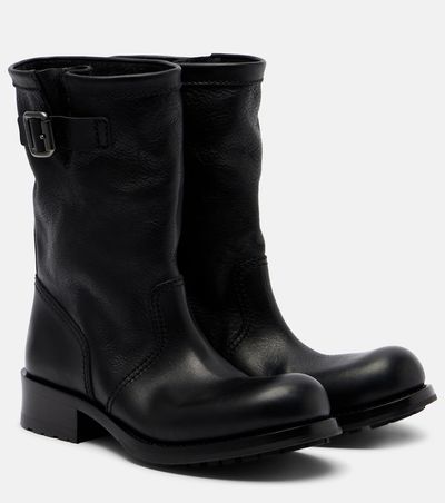 Prada Prada Leather mid-calf boots