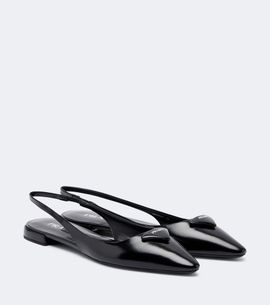 Prada Prada Leather slingback ballet flats