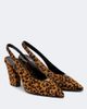 Prada Prada Leopard-print calf hair slingback pumps - 1