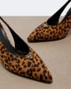 Prada Prada Leopard-print calf hair slingback pumps - 6