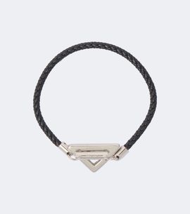 Prada Prada Logo braided leather bracelet