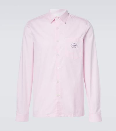 Prada Prada Logo cotton Oxford shirt