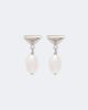 Prada Prada Logo pearl earrings - 1