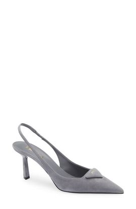 Prada Prada Logo Slingback Pump