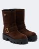 Prada Prada Logo suede biker boots - 1