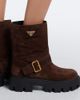 Prada Prada Logo suede biker boots - 2