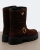 Prada Prada Logo suede biker boots - 3