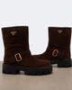 Prada Prada Logo suede biker boots - 6