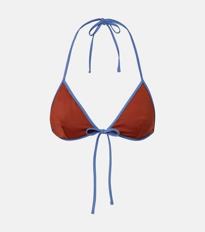 Prada Prada Logo triangle bikini top