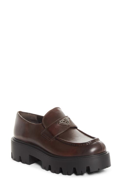 Prada Prada Lug Sole Loafer