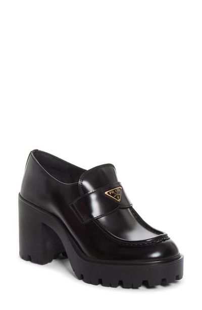 Prada Prada Lug Sole Loafer Pump