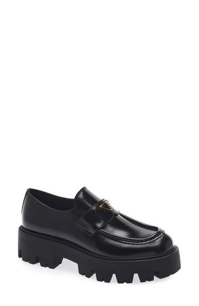 Prada Prada Lug Sole Platform Loafer