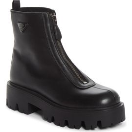 Prada Prada Lug Sole Zip Bootie