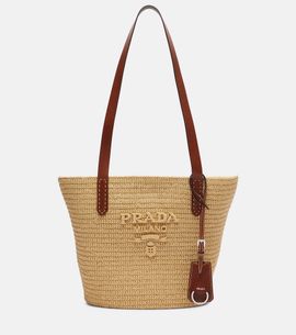 Prada Prada Medium raffia-effect crochet basket bag