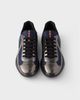 Prada Prada Men's America's Cup Metallic Leather And Bike Fabric Sneakers - 4