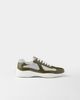 Prada Prada Men's America's Cup Sneakers Patent Leather And Technical Fabric in Green - 2