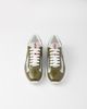 Prada Prada Men's America's Cup Sneakers Patent Leather And Technical Fabric in Green - 3
