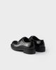 Prada Prada Men's Chocolate Brushed Leather Derby Shoes - 4