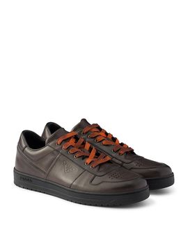 Prada Prada Men's Downtown Aged Leather Sneakers