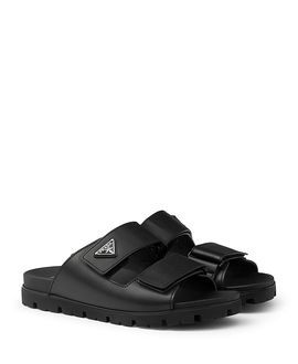 Prada Prada Men's Leather Strap Sandals