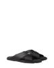 Prada Prada Men's Saffiano Leather Crisscross Slides - 1