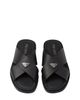 Prada Prada Men's Saffiano Leather Crisscross Slides - 3