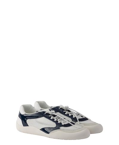Prada Prada Men's Speedrock Patent Leather and Mesh Fabric Sneakers