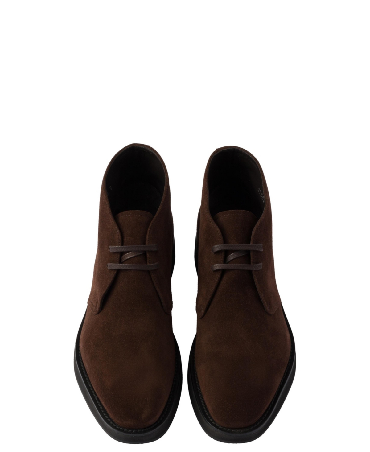 Prada Brown Chukka Boots for Men Prada Shearling-Lined Suede Chukka Boots | Neiman Marcus main image 4