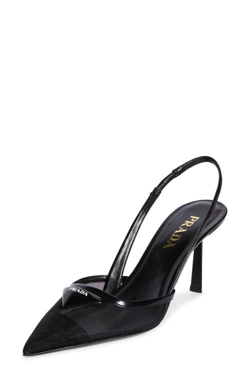 Prada Prada Mesh Slingback Pump