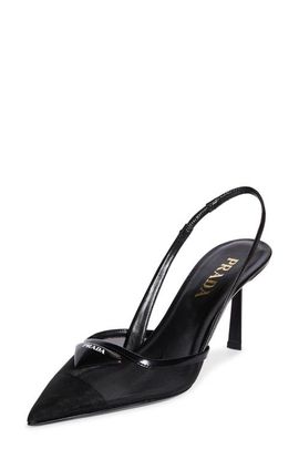 Prada Prada Mesh Slingback Pump
