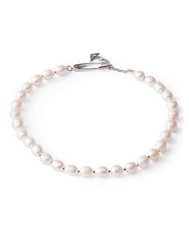 Prada Prada Metal and Pearl Necklace