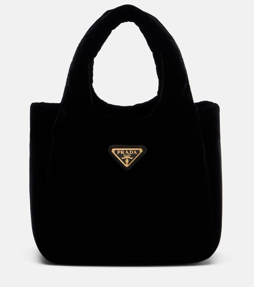 Prada - Mini velvet top-handle bag