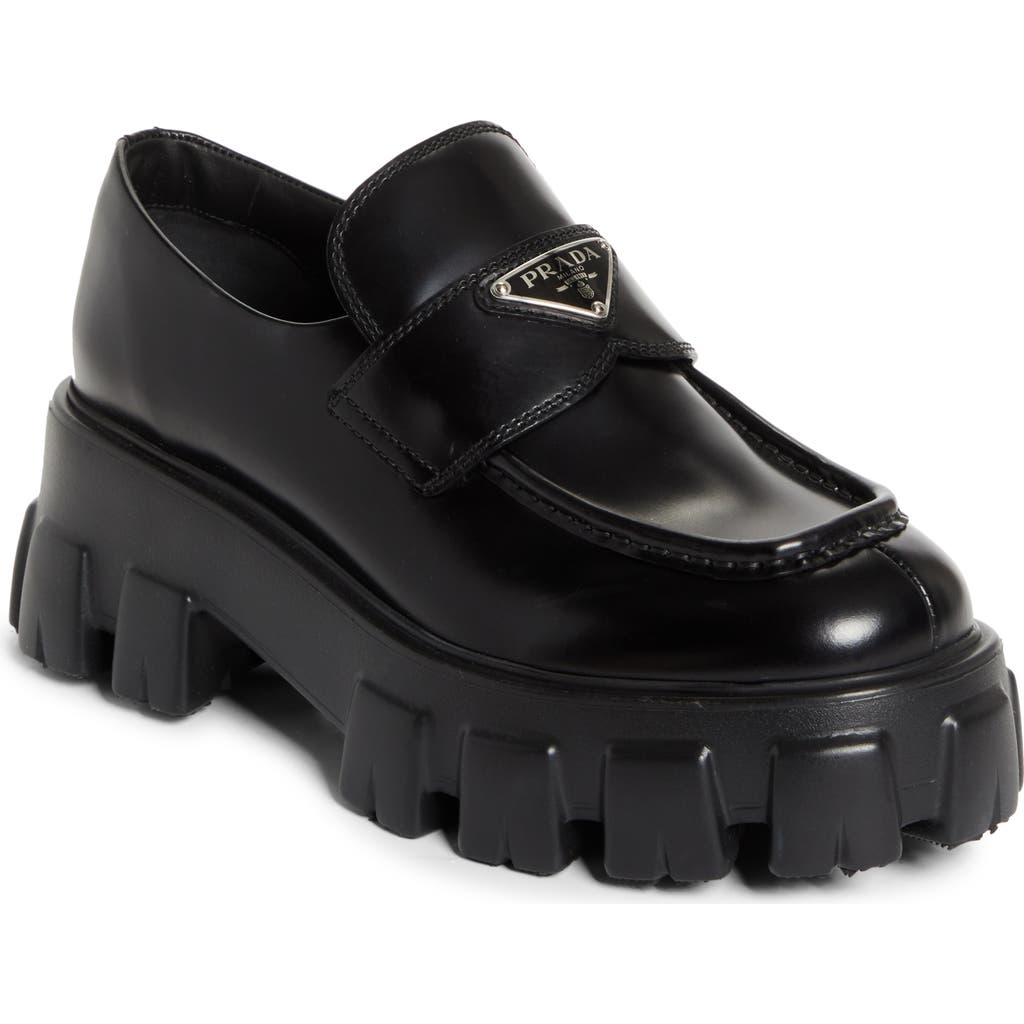 Prada Prada Monolith Lug Sole Loafer