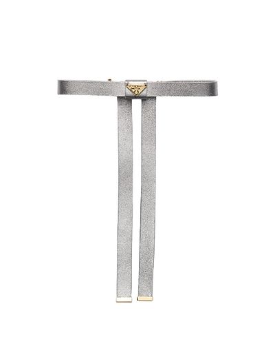 Prada Prada Nappa Leather Hair Clip