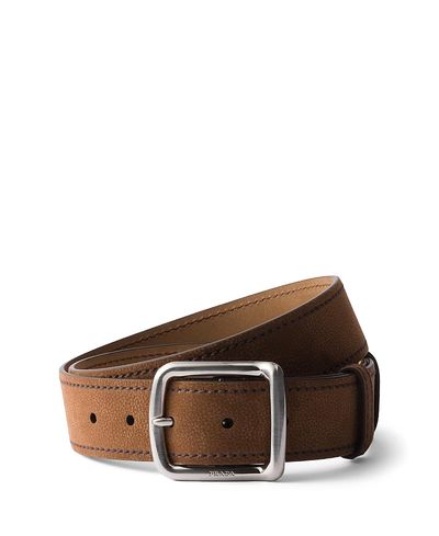 Prada Prada Nubuck Leather Belt