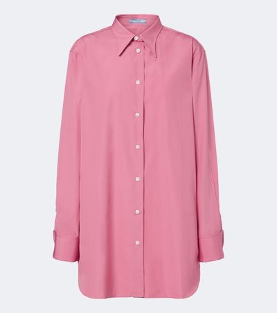 Prada Prada Oversized cotton poplin shirt
